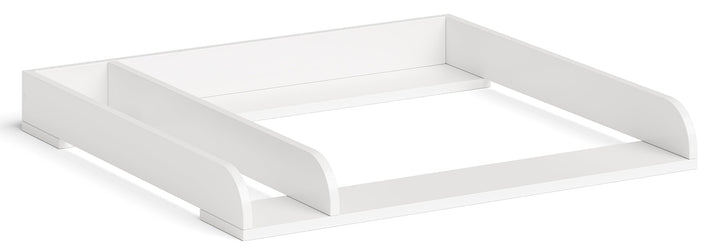 Wickelaufsatz für Kommode mit Trennfach 76x72 cm weiss