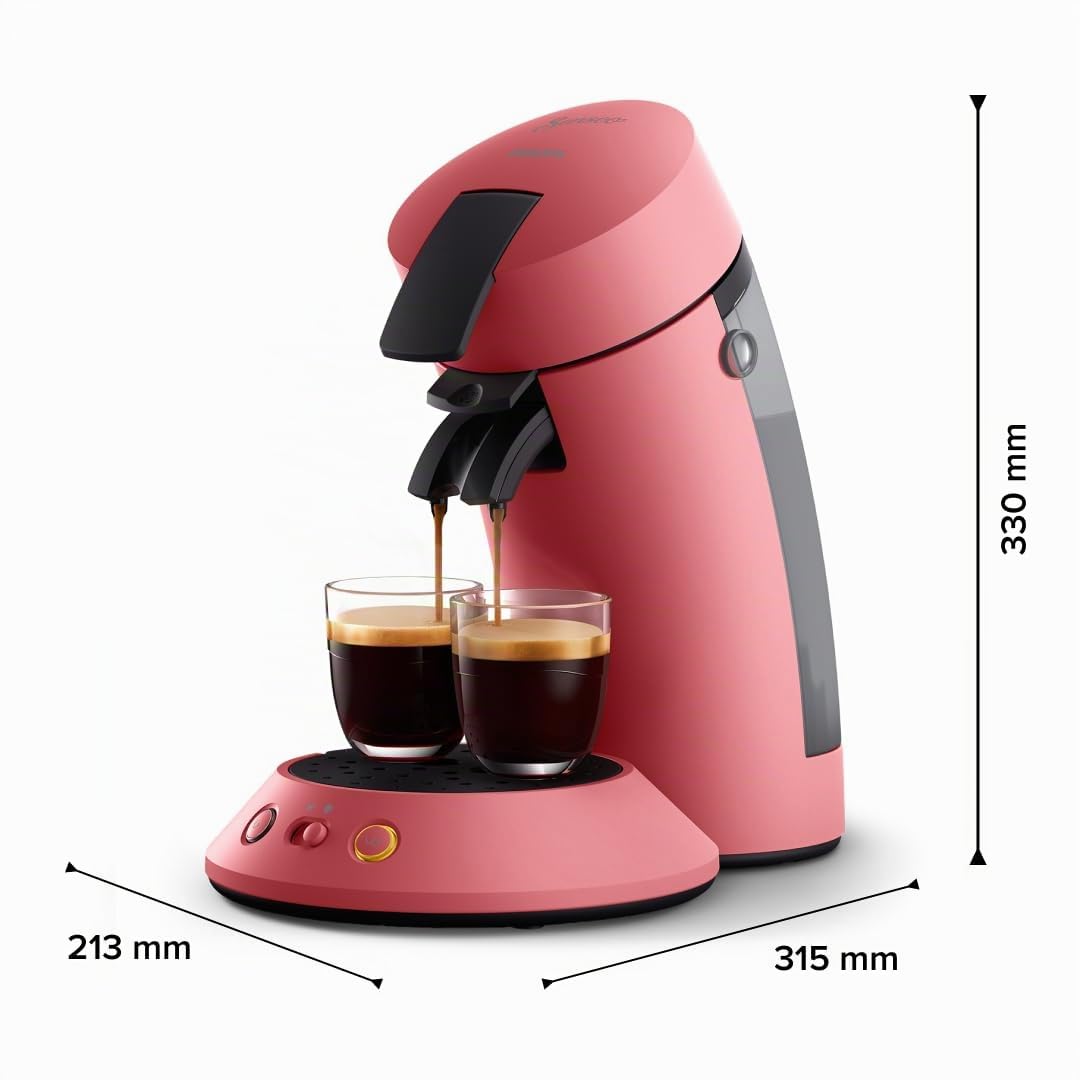 Kaffeepadmaschine 1-2 Tassen Crema Plus mattrot mit Stärkewahl - Bild 8