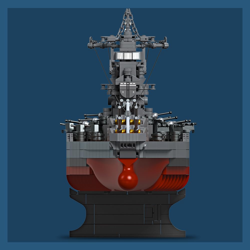 Yamato Schlachtschiff Klemmbausteine WWII 1:300 – 2569 Teile - Bild 4