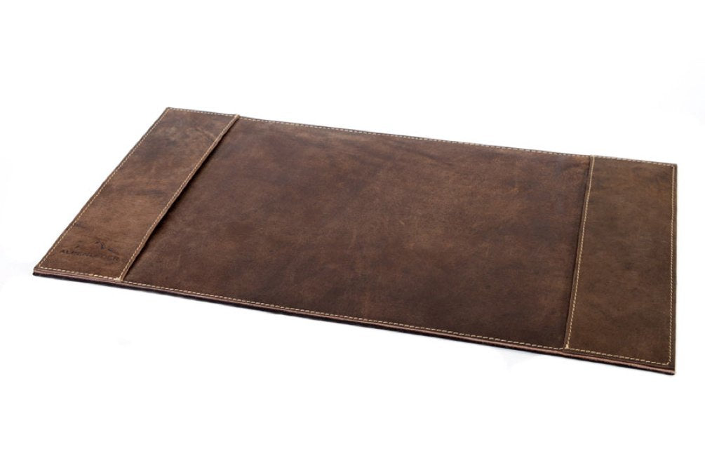 Schreibtischunterlage Leder vegetabil handgefertigt 52x29 cm