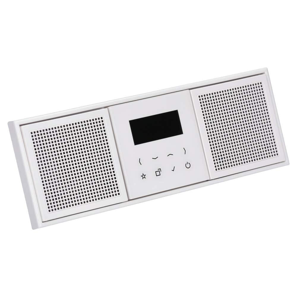Unterputz-Digitalradio DAB+ Bluetooth Set mit 2 Lautsprechern und 3-fach Rahmen Weiss - Bild 9