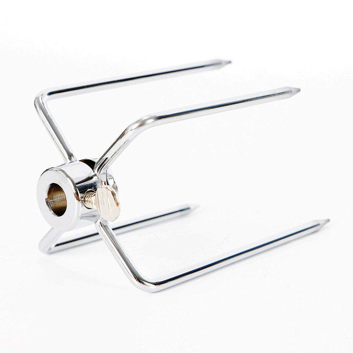 Grillspieß Fleischklammer Edelstahl 4er-Set für Drehspieß 8–11 mm - Bild 5