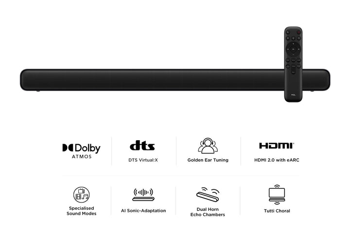 Soundbar 2.0 100W mit Dolby Atmos, DTS Virtual:X &amp; HDMI eARC - Bild 2
