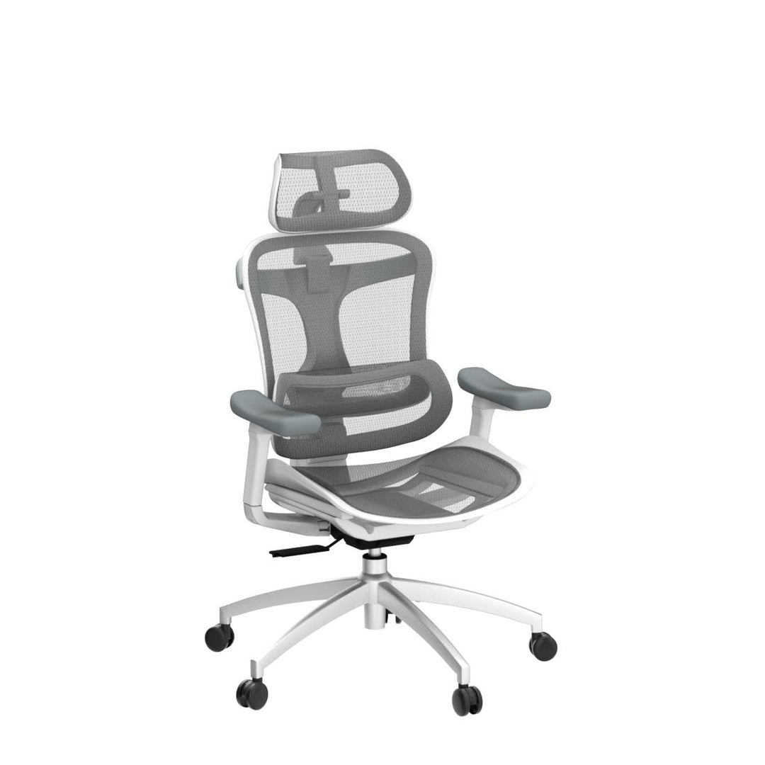 Ergonomischer Bürostuhl Netz mit Lendenwirbelstütze 3D-Armlehnen bis 150 kg - Bild 5