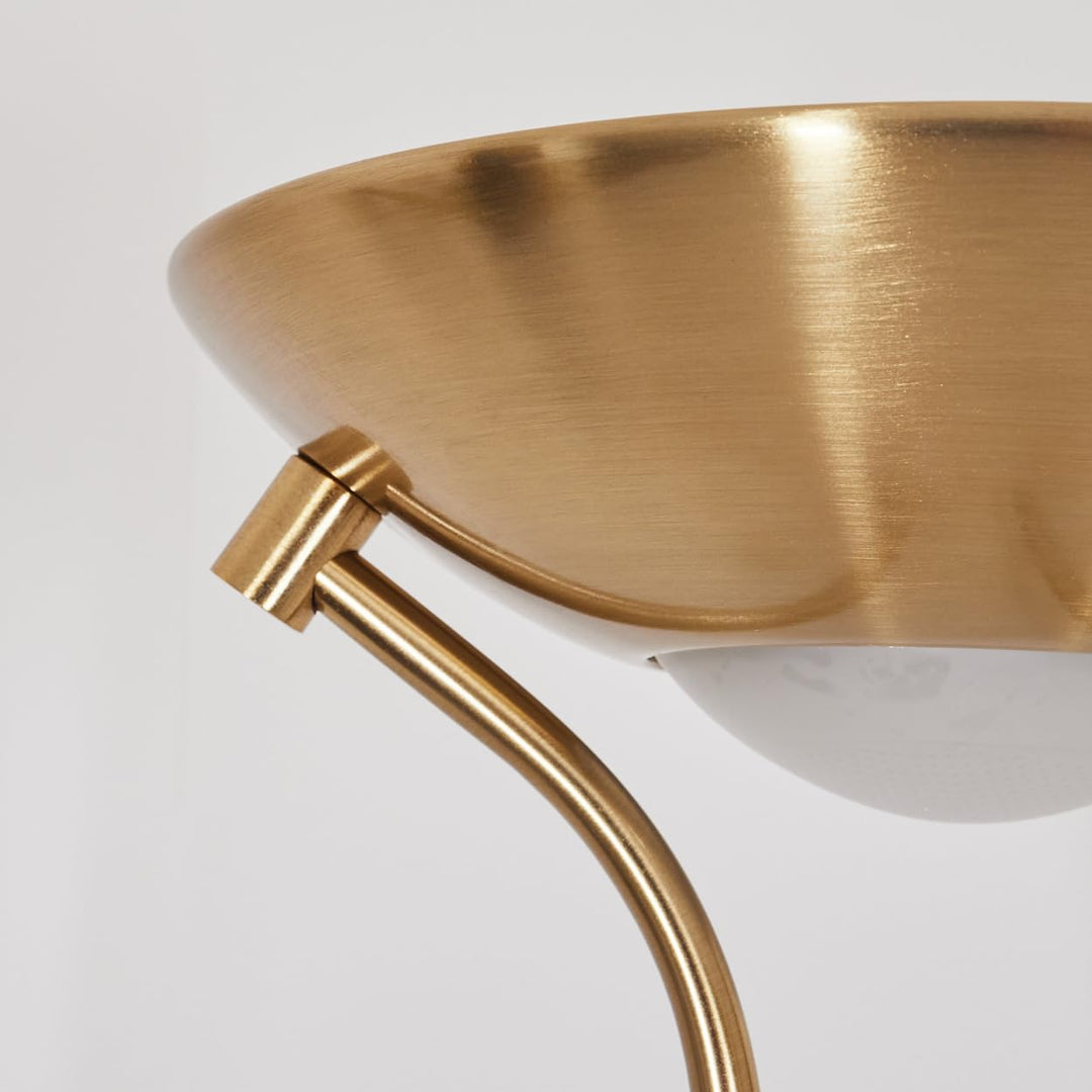 LED Stehlampe Deckenfluter Metall Messing mit Lesearm dimmbar - Bild 7