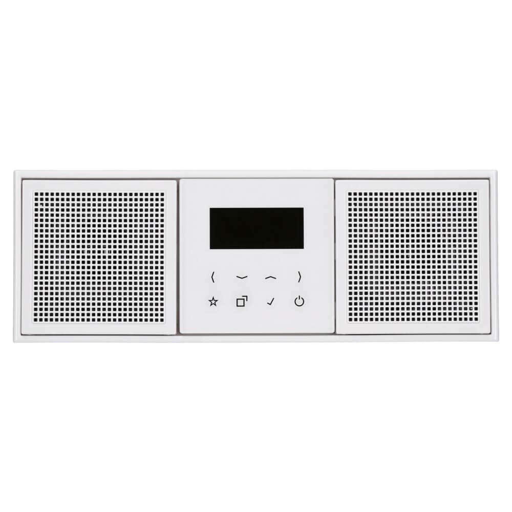 Unterputz-Digitalradio DAB+ Bluetooth Set mit 2 Lautsprechern und 3-fach Rahmen Weiss - Bild 2