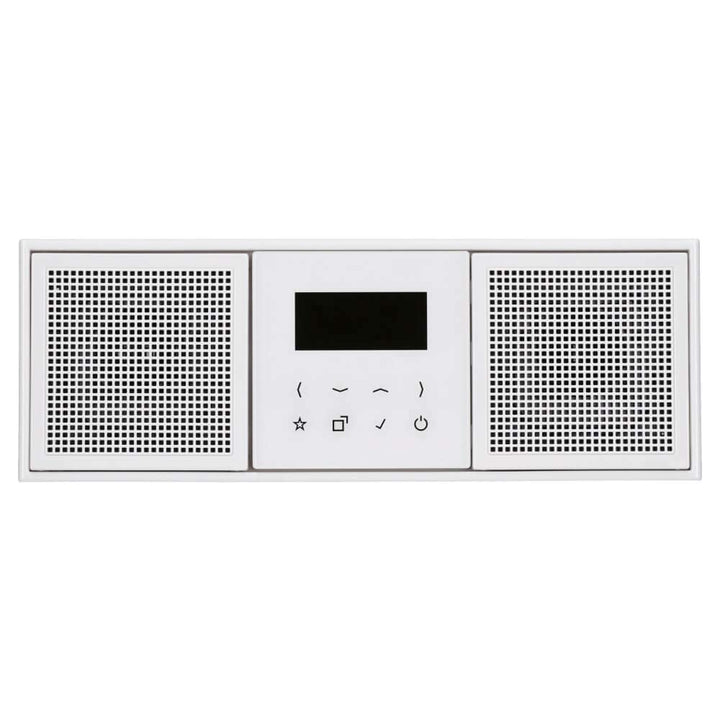 Unterputz-Digitalradio DAB+ Bluetooth Set mit 2 Lautsprechern und 3-fach Rahmen Weiss - Bild 2