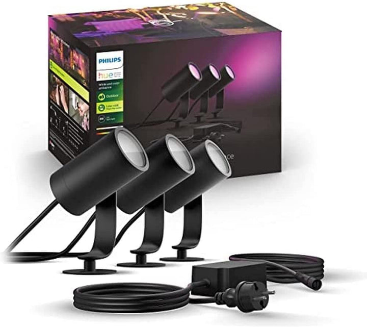 Gartenstrahler LED 3er-Set 16 Mio. Farben IP65 Smart App-steuerbar