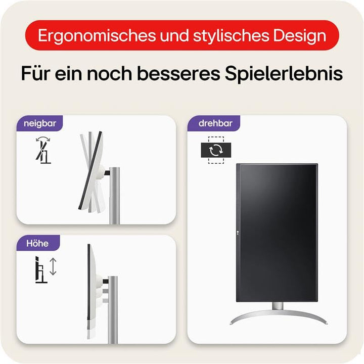 4K UHD IPS Monitor 27 Zoll DisplayHDR 400 95% DCI-P3 weiss - Bild 7
