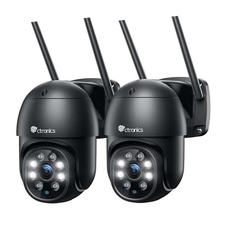 Überwachungskamera Aussen WLAN 2,5K 4MP PTZ Dualband 2er-Set