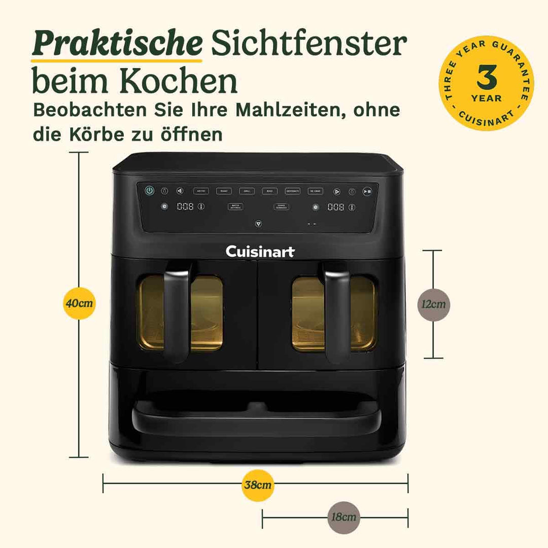 Heissluftfritteuse 3 Zonen 13,6 L PFAS-frei mit Ofen &amp; Grill - Bild 8