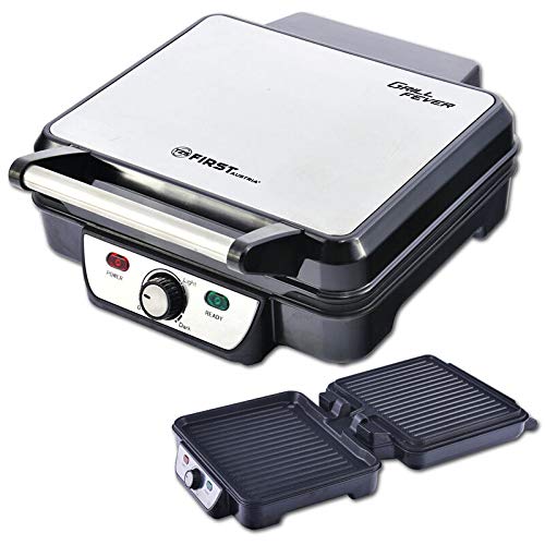 Elektro-Tischgrill Kontaktgrill 1800W mit Antihaftbeschichtung klappbar