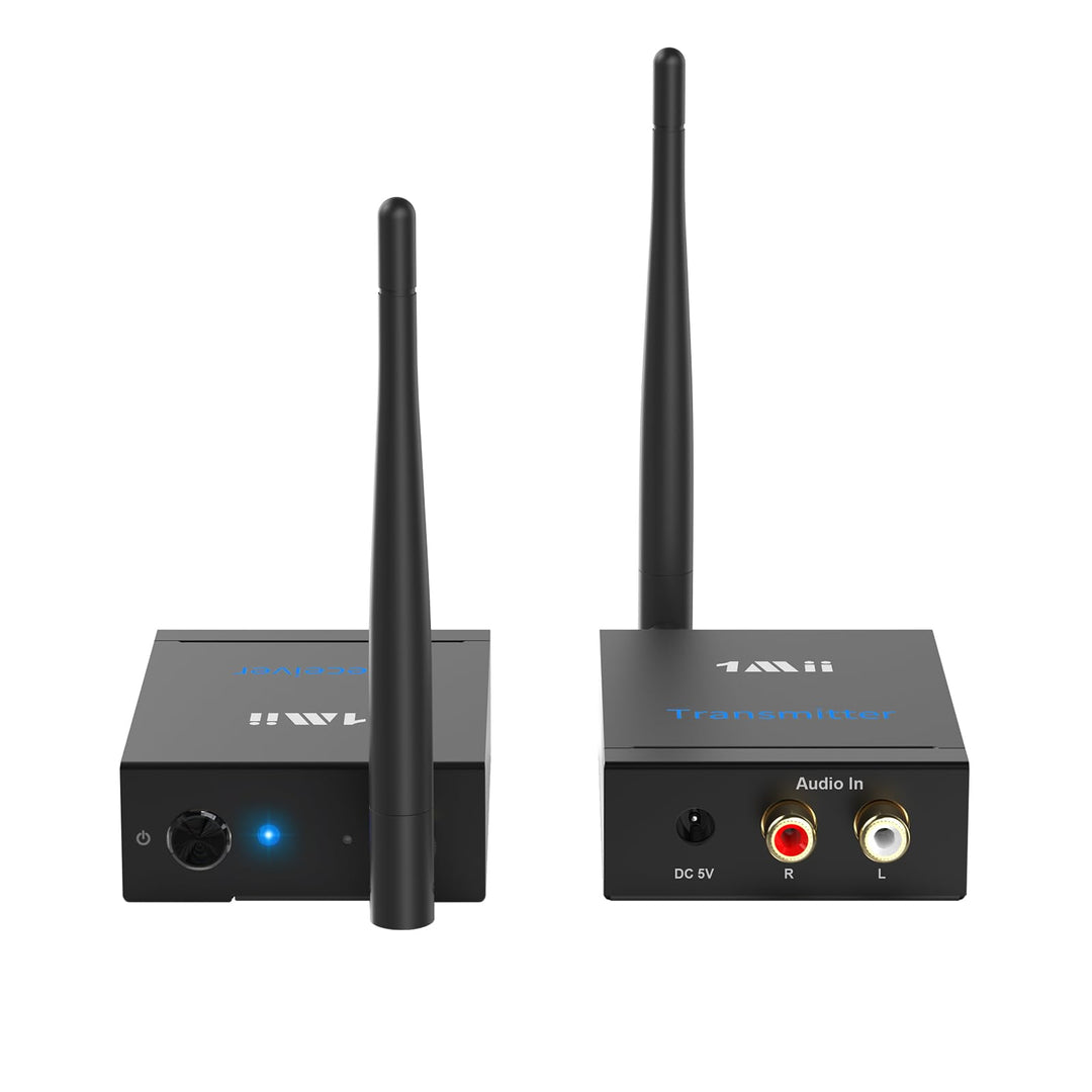 Funk Audio Sender Empfänger Set 2,4 GHz AUX Cinch kabellos HiFi