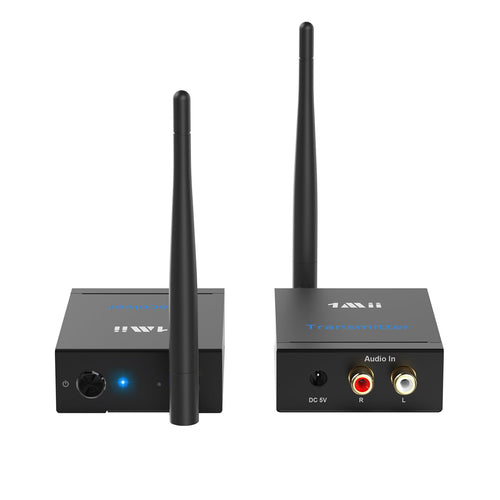 Funk Audio Sender Empfänger Set 2,4 GHz AUX Cinch kabellos HiFi
