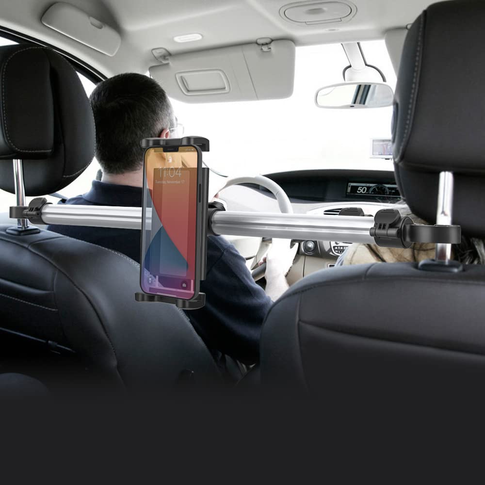 Tablet-Halterung Auto Kopfstütze 4–13 Zoll 360° drehbar Rücksitz - Bild 3