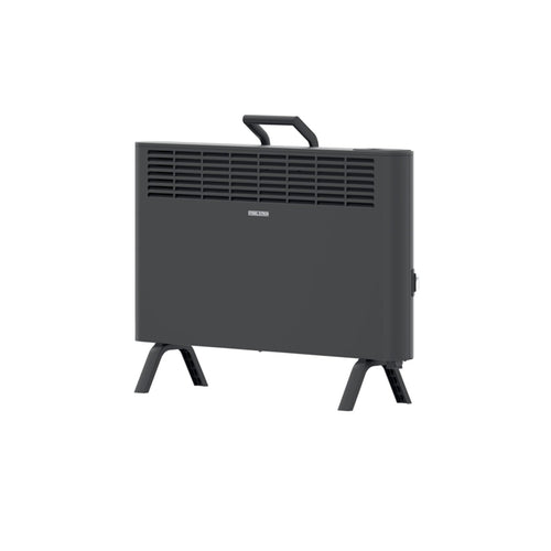 Standkonvektor 2 kW für 25 m² mit LCD und Wochentimer, Schwarz