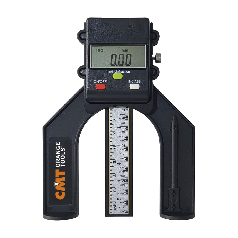 Digitaler Höhenmesser 0–80 mm mit Tiefenmessung für Holzbearbeitung