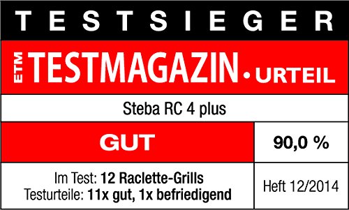 Raclette-Grill 8 Personen mit Steinplatte &amp; Antihaft-Grillplatte - Bild 5