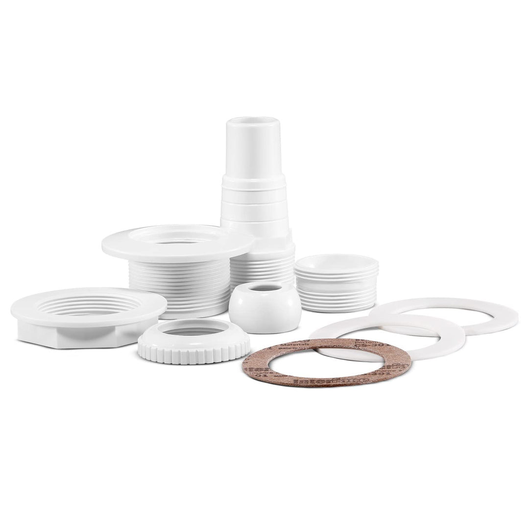 Einbauskimmer Set Stahlwandpool Weiss ABS mit Einlaufdüse Komplettset - Bild 3