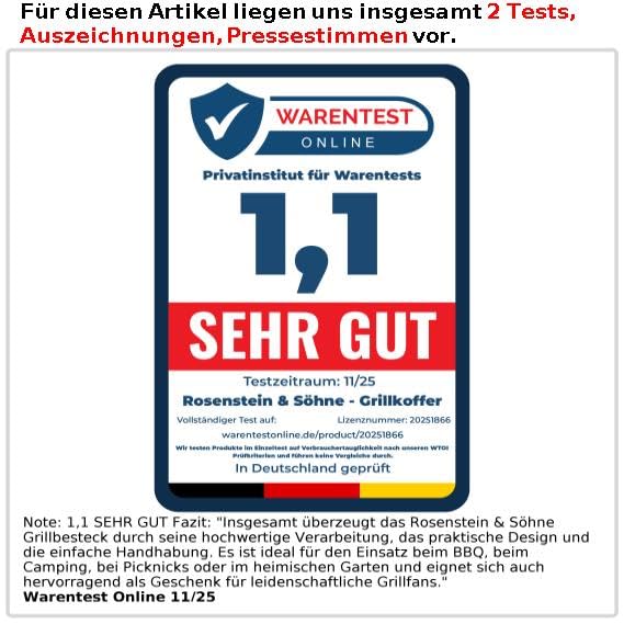 Grillbesteck-Set Edelstahl 5-teilig im Aluminium-Koffer - Bild 6