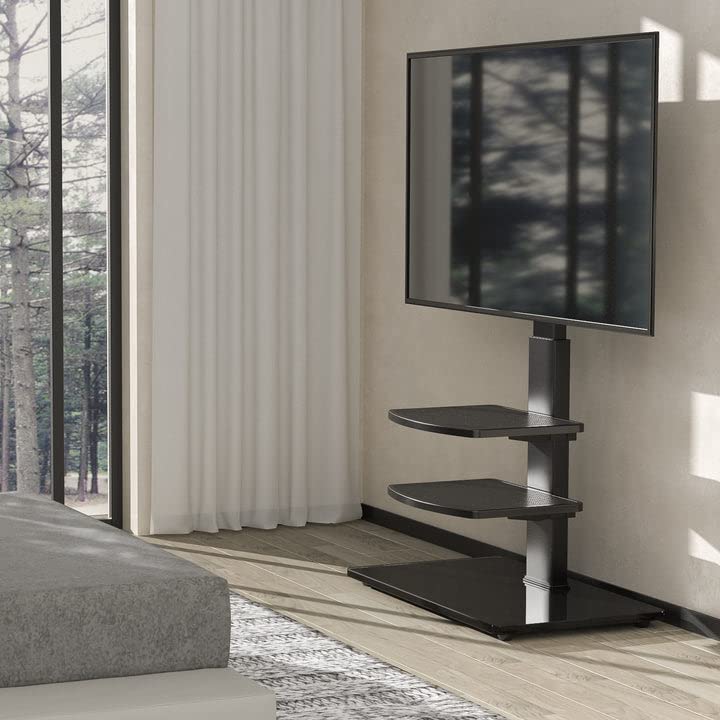 TV Bodenständer 32-75 Zoll höhenverstellbar schwenkbar bis 50 kg - Bild 2