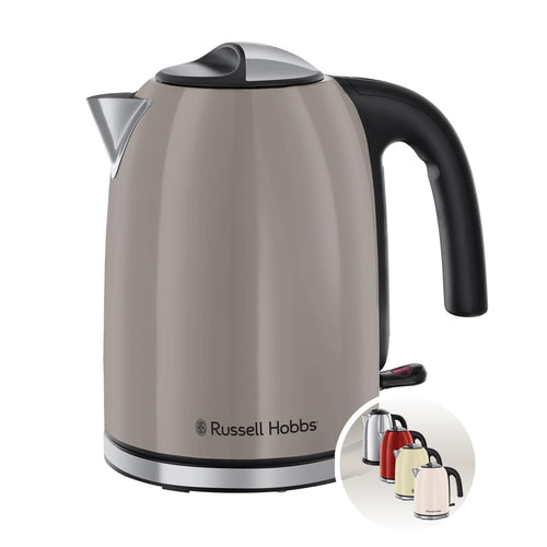 Wasserkocher 1,7 l Edelstahl 2400 W mit Kalkfilter Mokka
