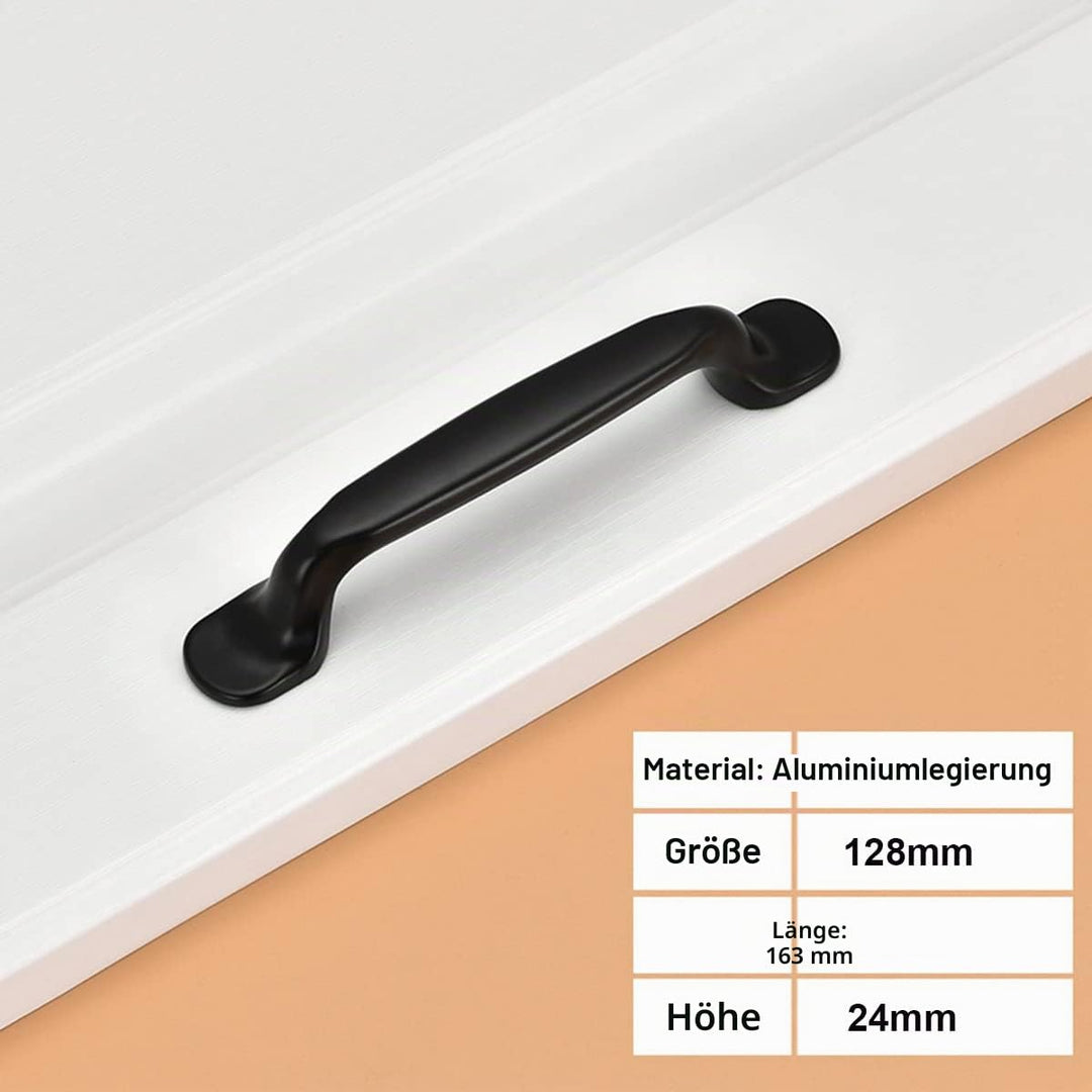 Möbelgriffe Aluminium Schwarz 128mm Lochabstand 20er-Set - Bild 2