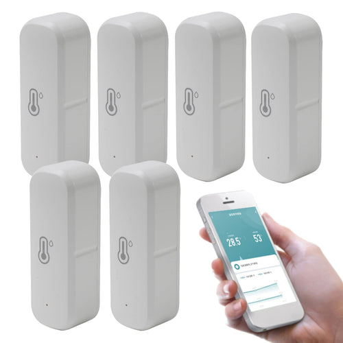 Zigbee Thermo-Hygrometer 6er-Set Tuya Smart App -20 bis 60°C