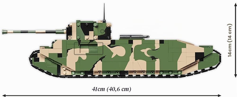 Klemmbaustein-Panzer TOG 2 Super Heavy Tank 1225 Teile WWII - Bild 5