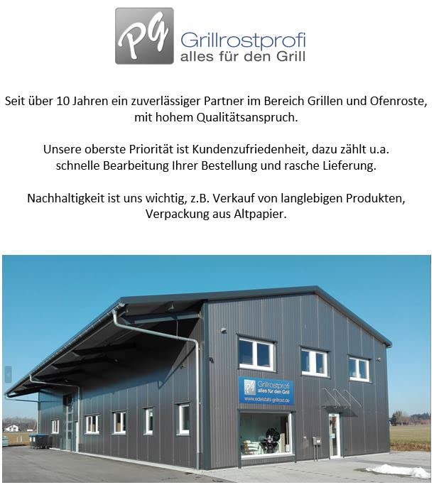 Grillrost Edelstahl rund Ø 44,5 cm mit abnehmbarem Griff - Bild 3