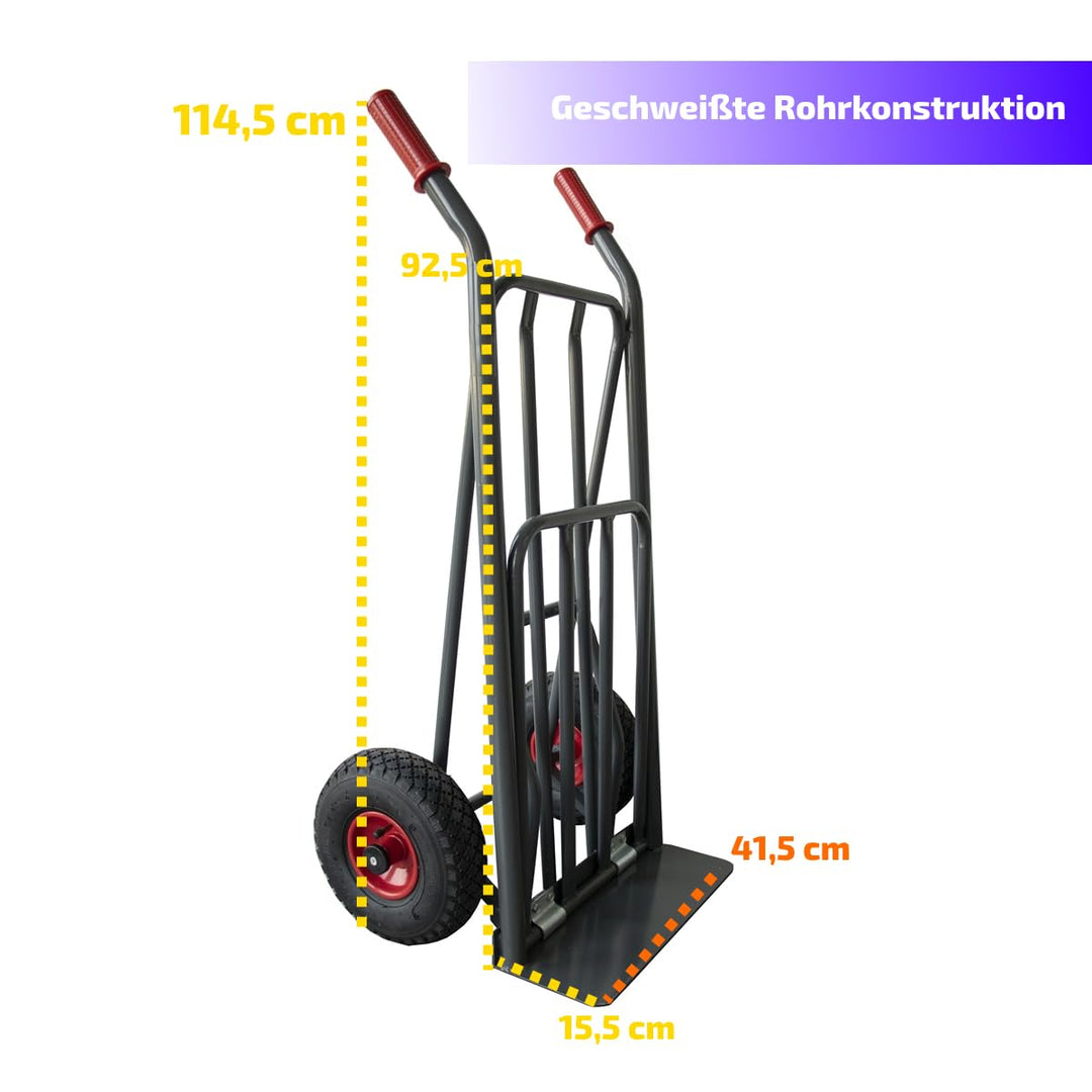 Sackkarre klappbar 250 kg mit Easy-Tip-Funktion und Lufträdern - Bild 5