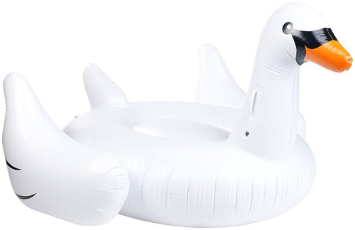 Aufblasbarer Schwan XXL Badeinsel 177x165 cm bis 90 kg Pool