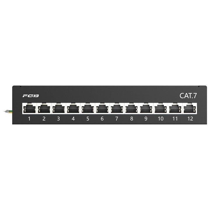 Patchpanel CAT7 12-Port 1HE geschirmt mit LSA+ Schneidklemmen - Bild 6