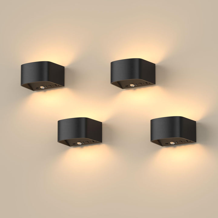 Wandlampe Innen mit Bewegungssensor 4er-Set LED 3 Farben Fernbedienung - Bild 8