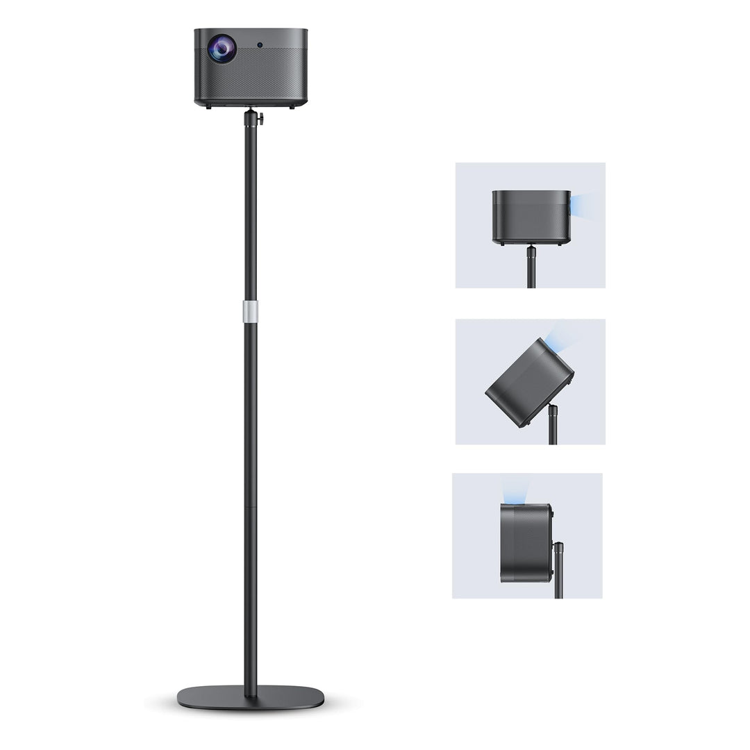 Beamerständer Metall höhenverstellbar 50–125 cm mit 360°-Kugelkopf