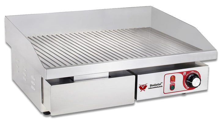 Elektro-Grillplatte Gastro 3000W gerillte Carbonstahl-Fläche 550x350mm - Bild 2