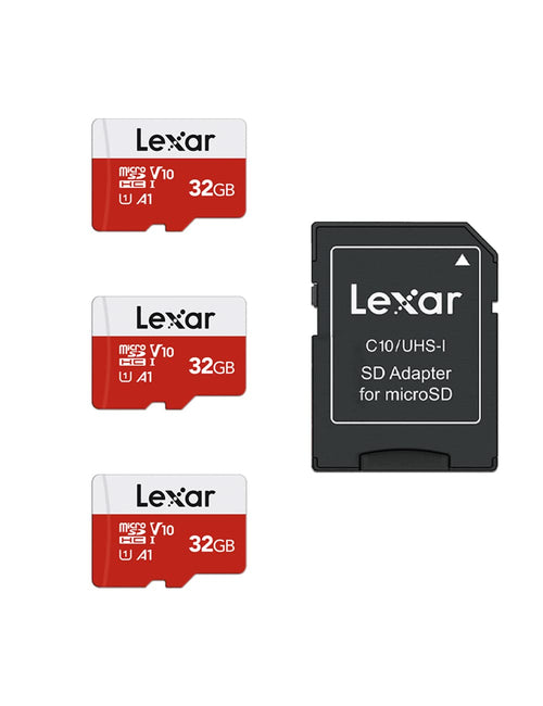 Micro SD Karte 32GB 3er Pack mit Adapter UHS-I U3 Class 10 A1