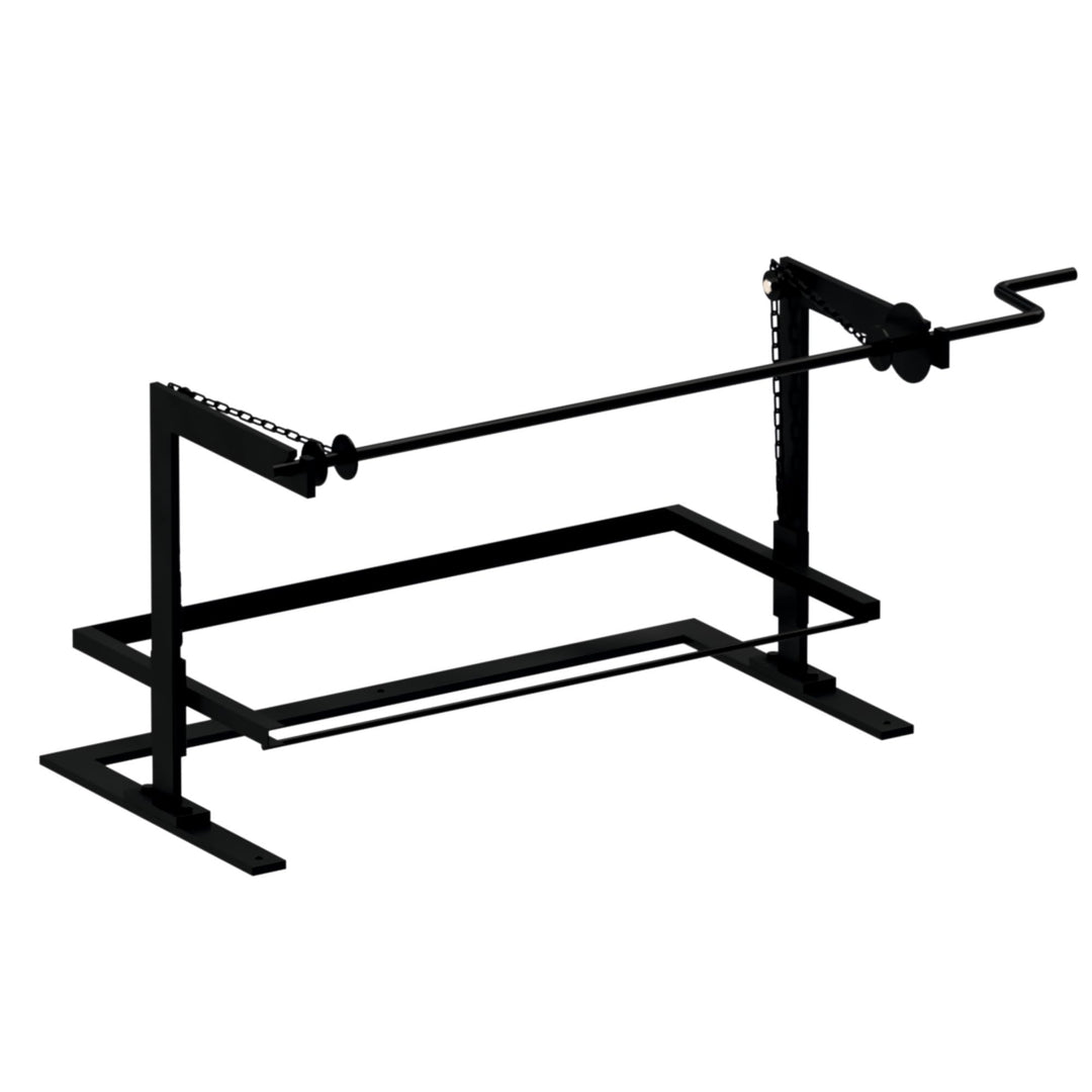 Grillrost-Höhenversteller mit Kurbel für Plancha 62x42x43 cm