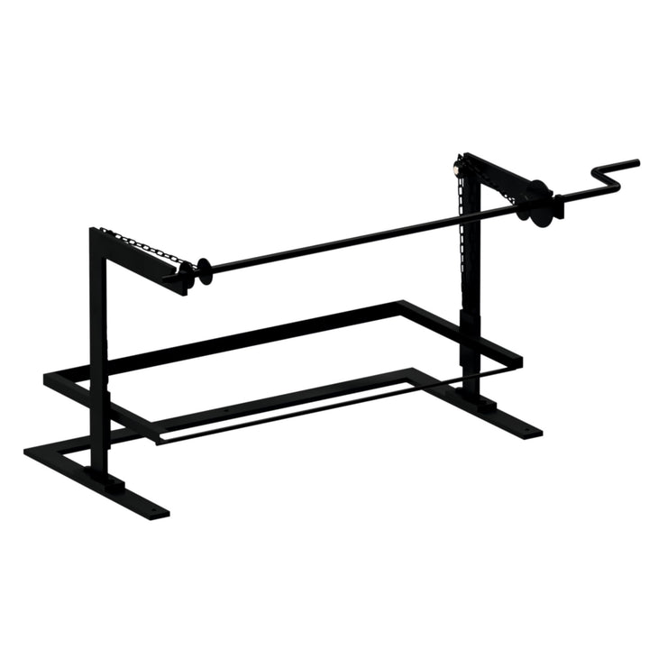 Grillrost-Höhenversteller mit Kurbel für Plancha 62x42x43 cm