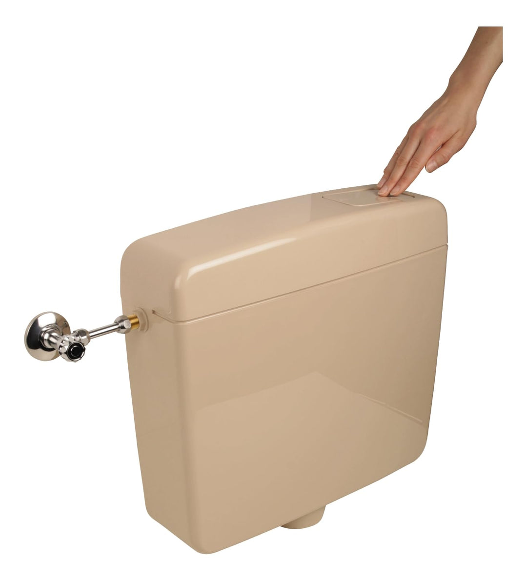 Aufputz-Spülkasten WC schmal 6–9 Liter Start-Stopp Beige-Bahamabeige - Bild 9