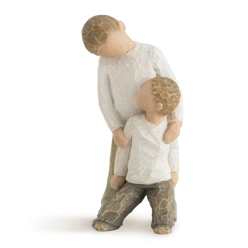 Dekofigur Brüder Harz handbemalt 12,5 cm Geschenkbox