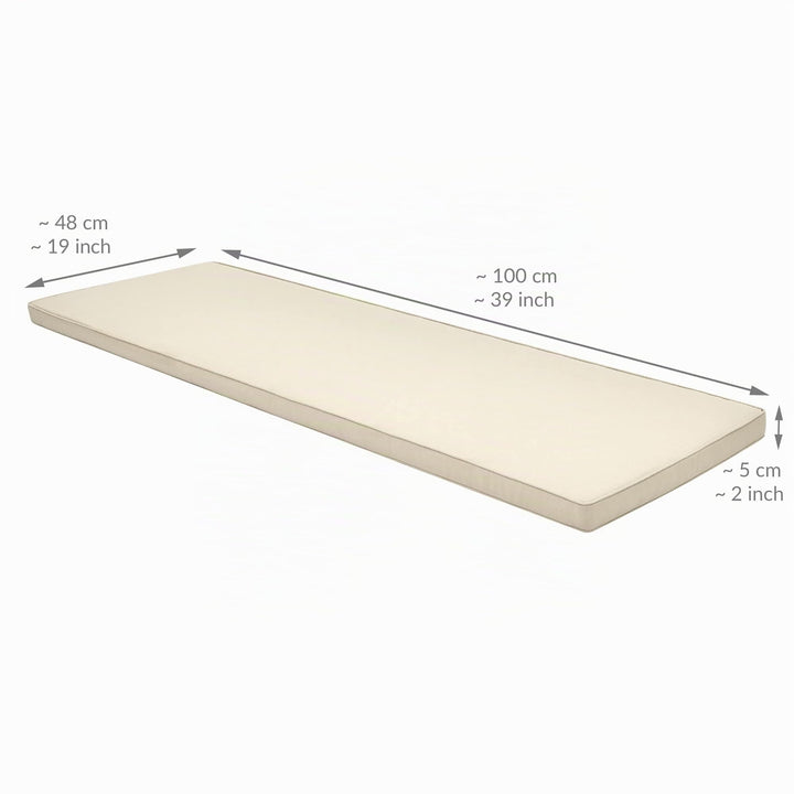 Bankauflage Outdoor wasserabweisend beige 220 g/m² Oeko-Tex - Bild 4