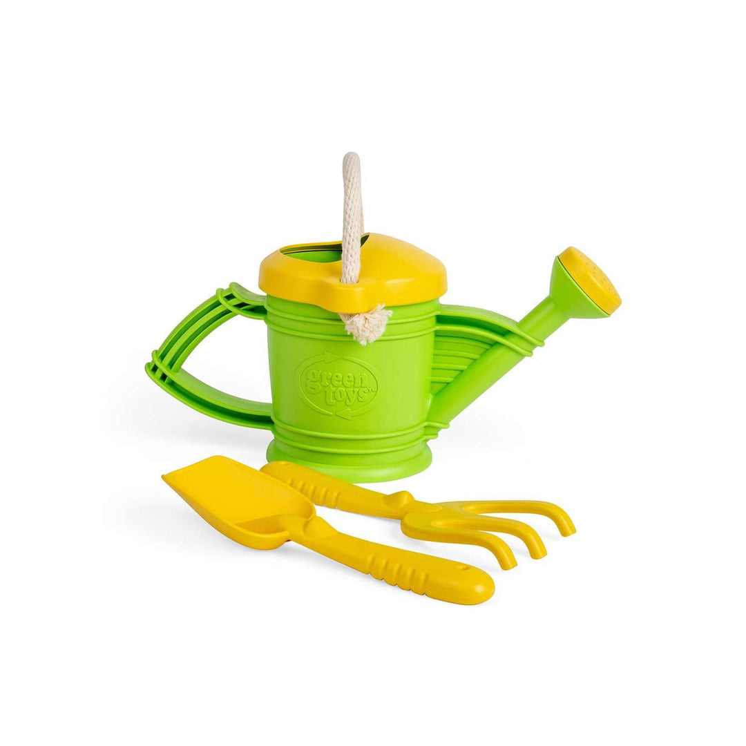 Gartenspielzeug-Set Kinder Giesskanne Harke Schaufel recycelter Kunststoff - Bild 3