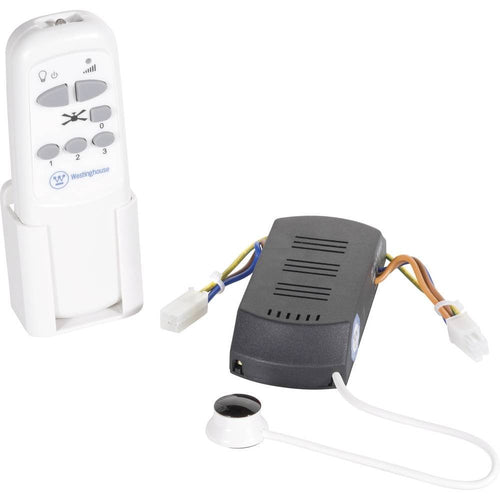 Infrarot-Fernbedienung Deckenventilator mit Dimmer und Wandhalterung, Weiss