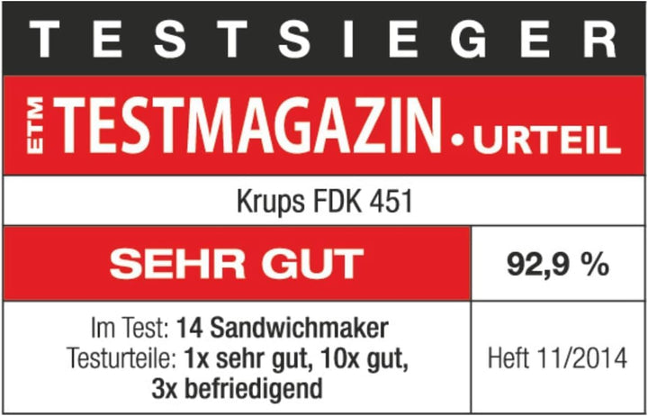 Sandwichmaker 850W XL-Platten Antihaft Dreiecksform schwarz - Bild 6