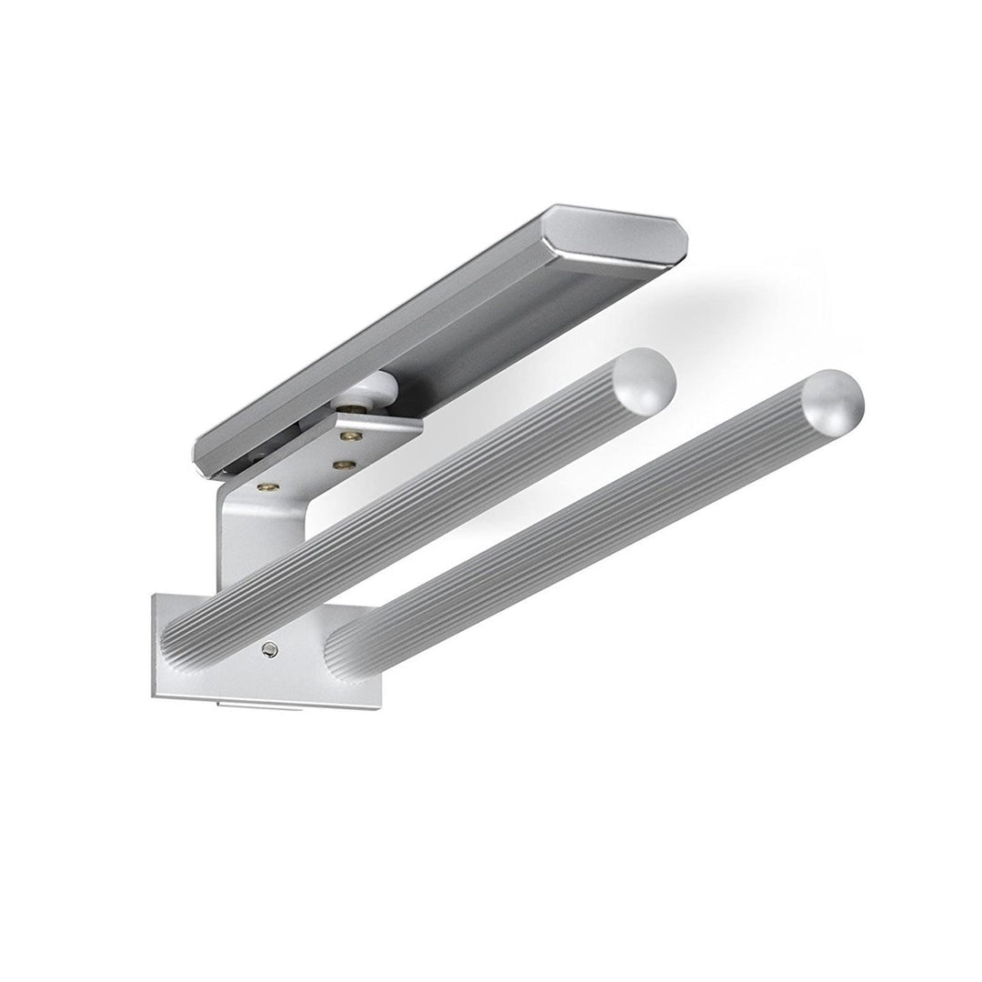 Handtuchhalter Aluminium ausziehbar 2-armig 450–730 mm 2er-Set - Bild 3