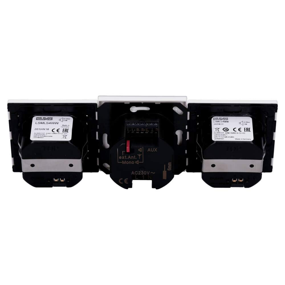 DAB+ Unterputz-Digitalradio Stereo mit Display Alpinweiss 2-Lautsprecher - Bild 3