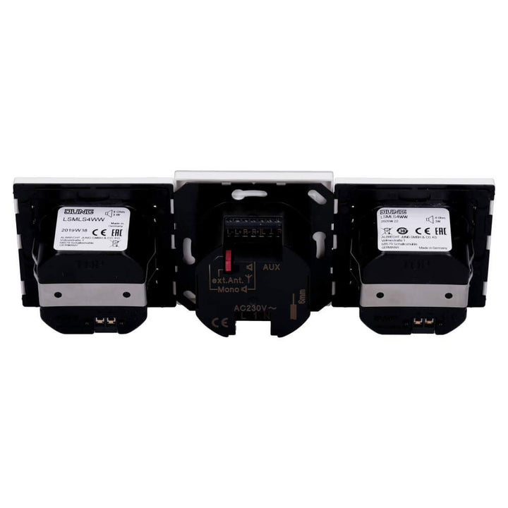 DAB+ Unterputz-Digitalradio Stereo mit Display Alpinweiss 2-Lautsprecher - Bild 3