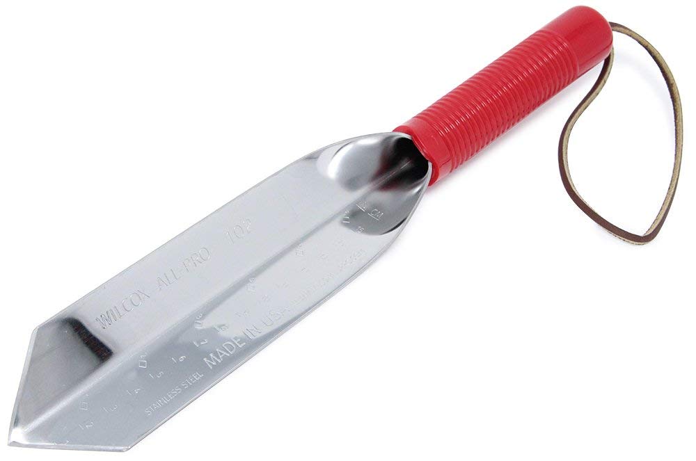 Gartenkelle Edelstahl 30,5 cm schmal für Pflanzen und Graben