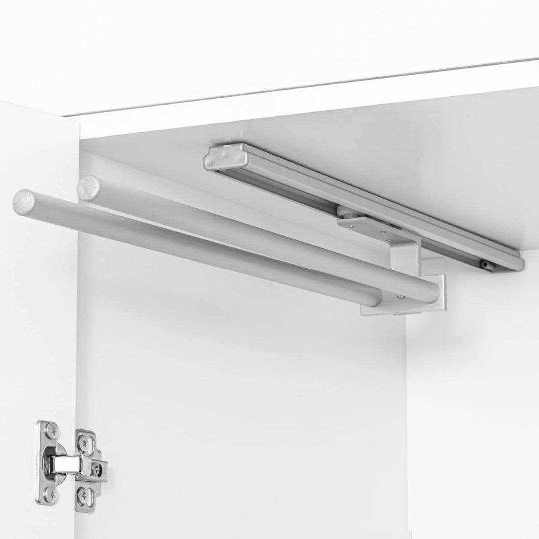 Handtuchhalter ausziehbar Aluminium 2-armig Küche &amp; Bad silber - Bild 6